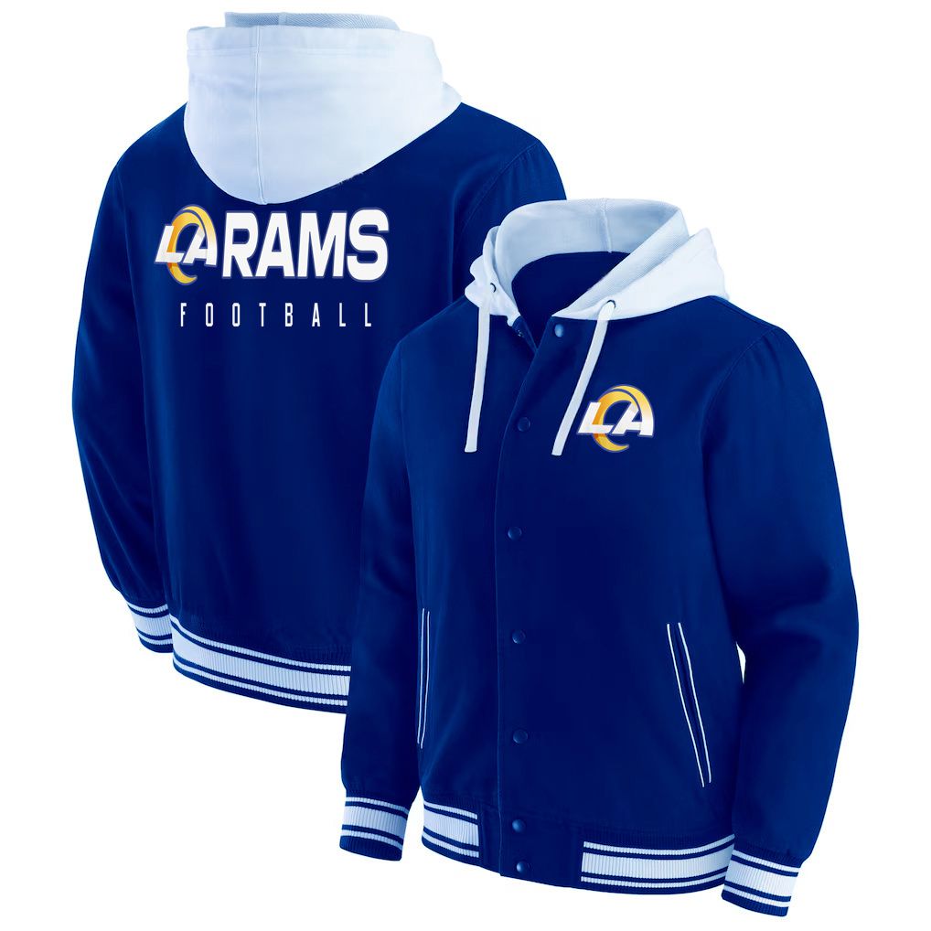 Men 2026 NFL Los Angeles Rams  jacket hoodie Blue 011->los angeles rams->NFL Jersey